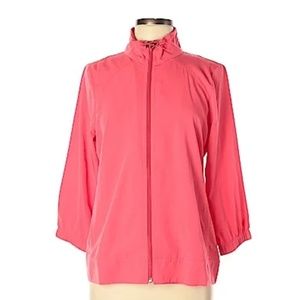 Christopher & Banks Pink Zip Up Jacket